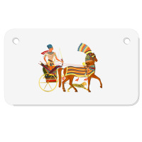 Ramesses Ii On An Egyptian Chariot Tank Top Motorcycle License Plate | Artistshot