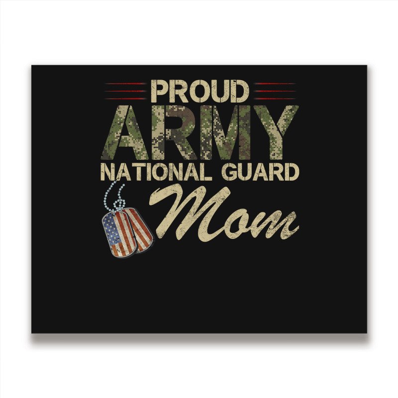 Proud Army National Guard Mom Mothers Day Metal Print Horizontal | Artistshot