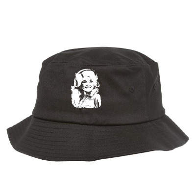 Dolly Parton Distressed Photo Bucket Hat Designed By Ismi