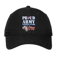 Proud Army National Guard Mom Usa Heart Mothers Day Adjustable Cap | Artistshot