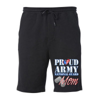 Proud Army National Guard Mom Usa Heart Mothers Day Fleece Short | Artistshot