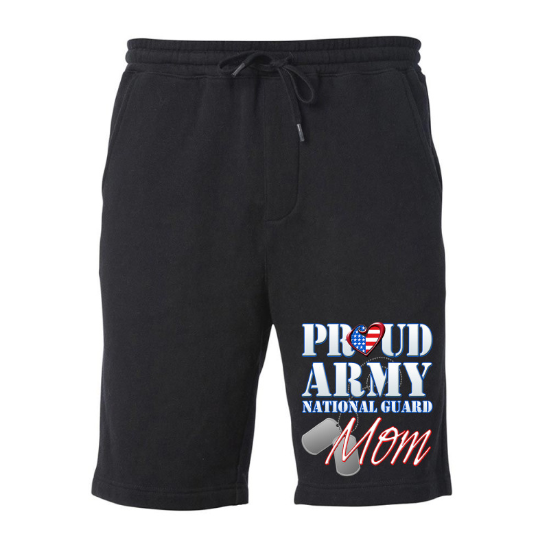 Proud Army National Guard Mom Usa Heart Mothers Day Fleece Short | Artistshot