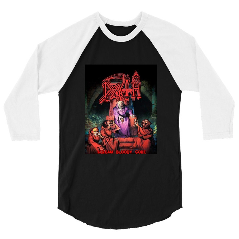 Scream Bloody Gore 3/4 Sleeve Shirt by NicholasRoberson | Artistshot