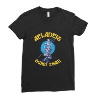 Atlantis Swim Team, Distressed   Atlantis Ladies Fitted T-shirt | Artistshot