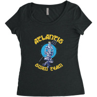 Atlantis Swim Team, Distressed   Atlantis Women's Triblend Scoop T-shirt | Artistshot