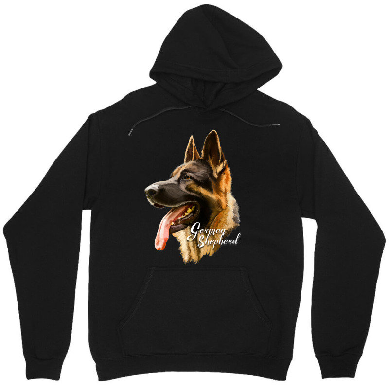 German Shepherd Sharp Dog Dogs Unisex Hoodie | Artistshot