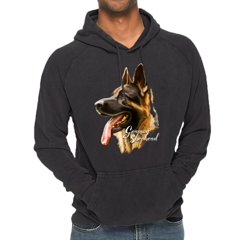 German Shepherd Sharp Dog Dogs Vintage Hoodie | Artistshot