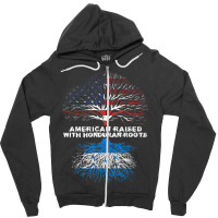 American Raised With Honduran Roots Honduras Zipper Hoodie | Artistshot