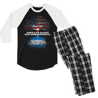 American Raised With Honduran Roots Honduras Men's 3/4 Sleeve Pajama Set | Artistshot