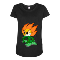 Evil Carnation Cagney Carnation Maternity Scoop Neck T-shirt | Artistshot