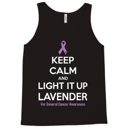 Keep Calm And Light It Up Lavender (For General Cancer Awareness) Tank Top | Artistshot