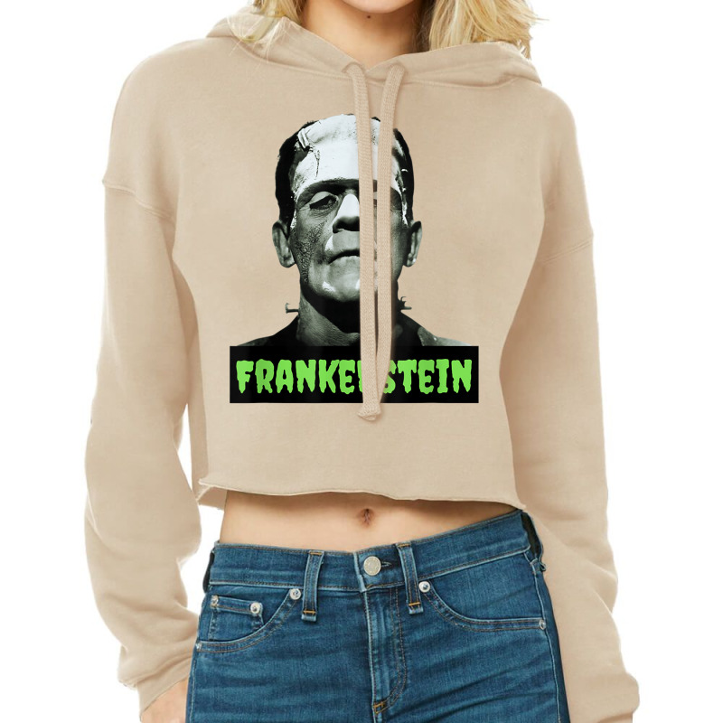 Frankenstein Monster Vintage Classic Frankenstein T Shirt Cropped Hoodie by cm-arts | Artistshot