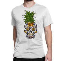 Halloween Pineapple Skull Bizarre Goth Skull Head T Shirt Classic T-shirt | Artistshot