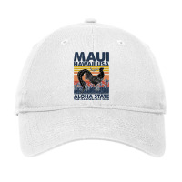 Chicken Vintage Maui Valley Isle Aloha State With Chicken Retro 143 He Adjustable Cap | Artistshot