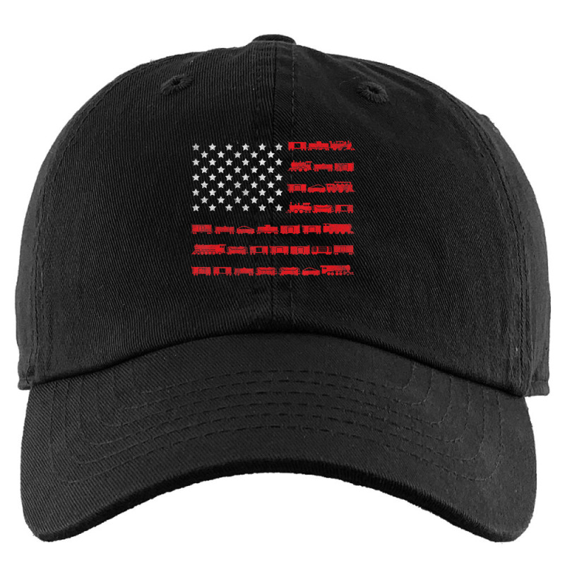 American Flag Railroad Train Kids Cap by cm-arts | Artistshot