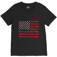 American Flag Railroad Train V-neck Tee | Artistshot