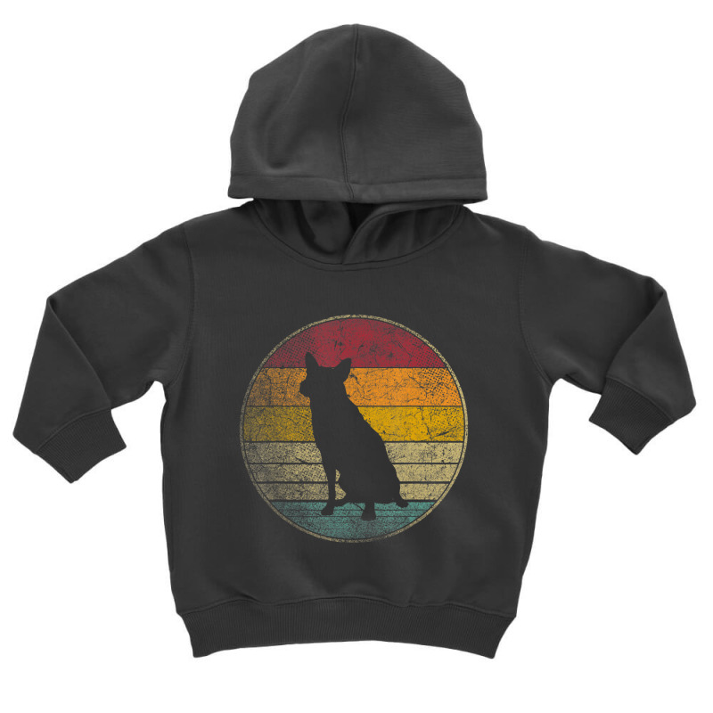 Australian Cattle Dog Gif Retro Style Vintage 70s 80s Toddler Hoodie by cm-arts | Artistshot