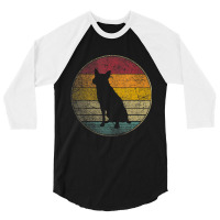 Australian Cattle Dog Gif Retro Style Vintage 70s 80s 3/4 Sleeve Shirt | Artistshot