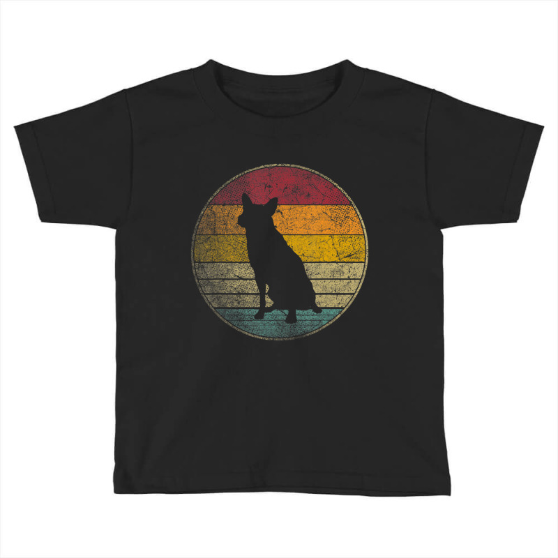 Australian Cattle Dog Gif Retro Style Vintage 70s 80s Toddler T-shirt by cm-arts | Artistshot