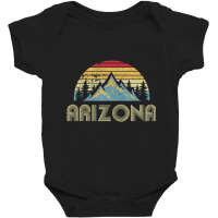 Arizona Retro Vintage Mountains Nature Hiking Baby Bodysuit | Artistshot