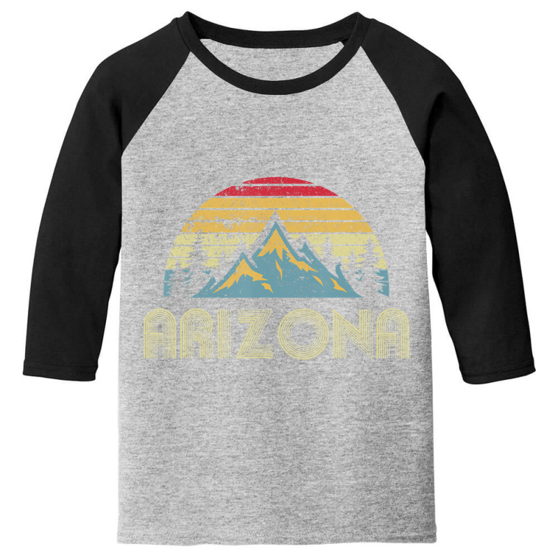 Arizona Retro Vintage Mountains Nature Hiking Youth 3/4 Sleeve | Artistshot