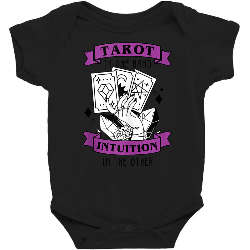 Tarot In One Hand Witch Divine Divination Fortune Tellers Tank Top Baby Bodysuit by cm-arts | Artistshot