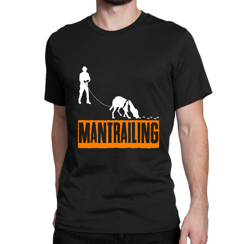 Mantrailing Rescue Dog Tracking Dog Classic T-shirt by cm-arts | Artistshot