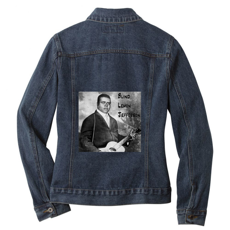 Blind Lemon Jefferson Ladies Denim Jacket by ErnestRandall | Artistshot