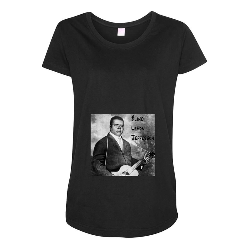 Blind Lemon Jefferson Maternity Scoop Neck T-shirt by ErnestRandall | Artistshot