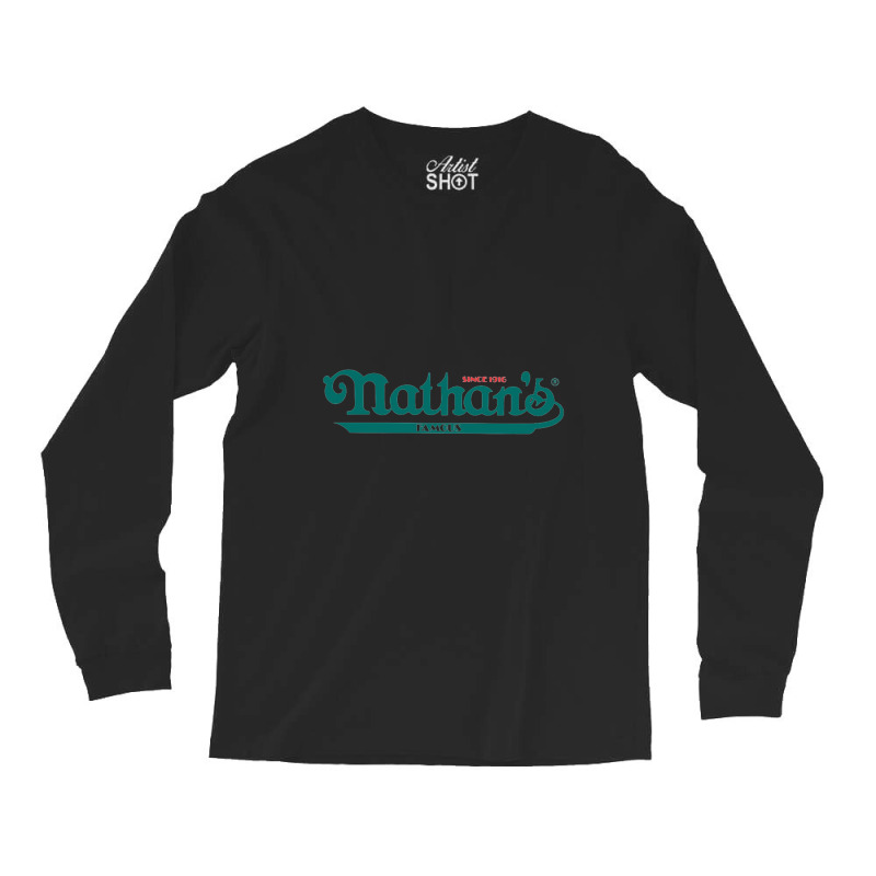 Nathan's Famous Resto Long Sleeve Shirts by cm-arts | Artistshot