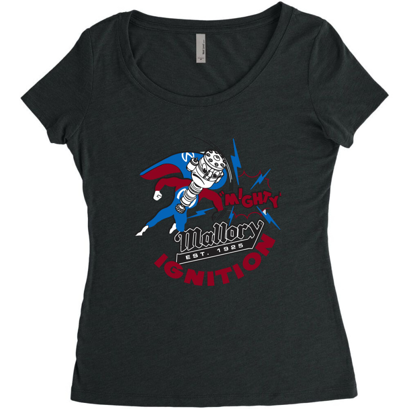 Mallory Mighty Ignition Women's Triblend Scoop T-shirt by ambrisilva | Artistshot