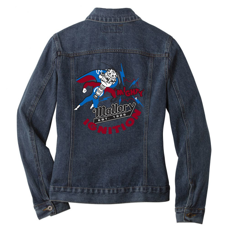 Mallory Mighty Ignition Ladies Denim Jacket by ambrisilva | Artistshot