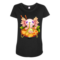 Axolotl Ramen Kawaii Japanese Anime Noodle Women Girls Maternity Scoop Neck T-shirt | Artistshot