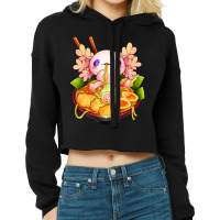 Axolotl Ramen Kawaii Japanese Anime Noodle Women Girls Cropped Hoodie | Artistshot