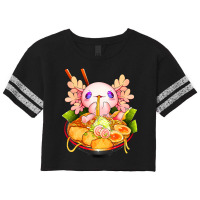 Axolotl Ramen Kawaii Japanese Anime Noodle Women Girls Scorecard Crop Tee | Artistshot