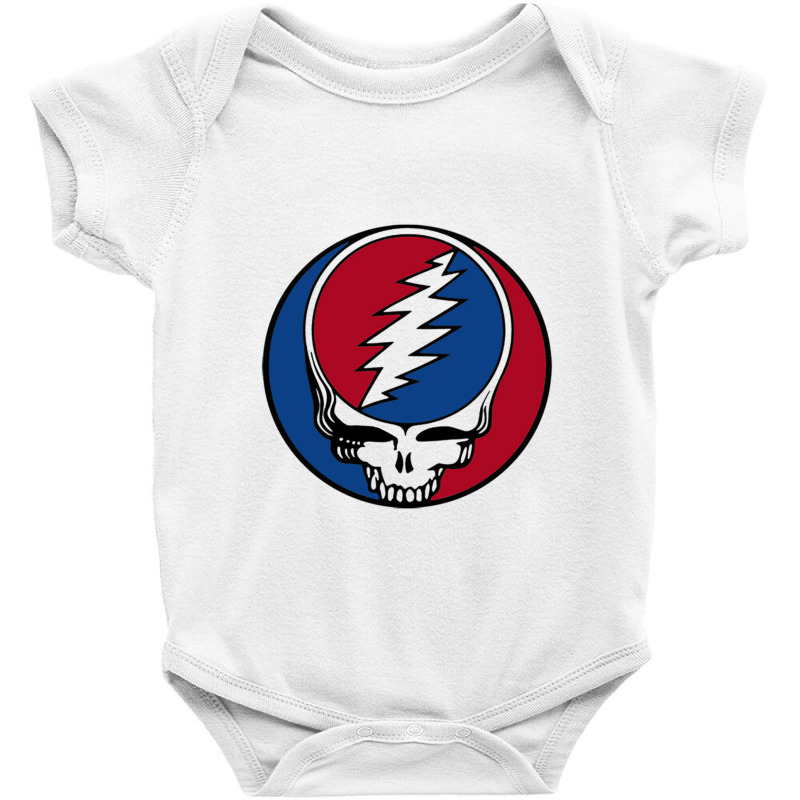 Color Dead Blue And Red Are Grateful Baby Bodysuit | Artistshot