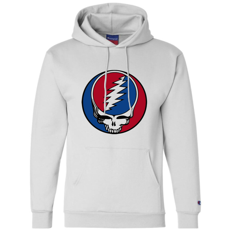 Color Dead Blue And Red Are Grateful Champion Hoodie | Artistshot