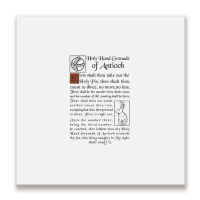 Holy Hand Grenade Script Holy Grail Metal Print Square | Artistshot