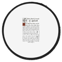 Holy Hand Grenade Script Holy Grail Round Patch | Artistshot