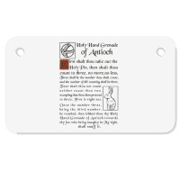 Holy Hand Grenade Script Holy Grail Motorcycle License Plate | Artistshot