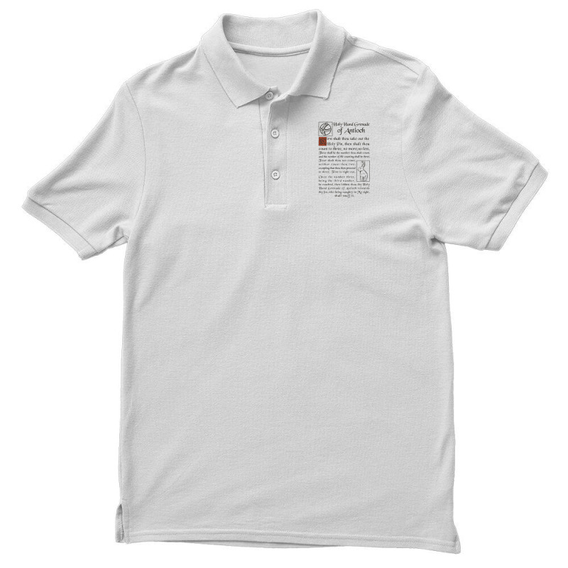 Holy Hand Grenade Script Holy Grail Men's Polo Shirt | Artistshot