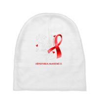 His Fight Is Our Fight Hemophilia Awareness Support Baby Beanies | Artistshot