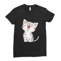 American Shorthair Happy Ladies Fitted T-shirt | Artistshot