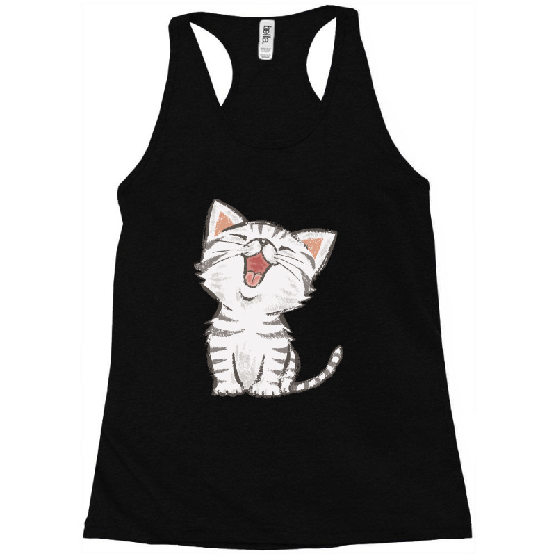 American Shorthair Happy Racerback Tank by DeniseRamsey | Artistshot