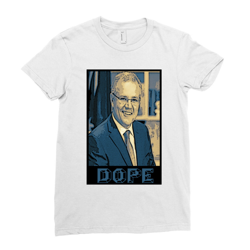 Scott Morrison - Dope - Australian Political Designs For Australians S Ladies Fitted T-Shirt by cm-arts | Artistshot