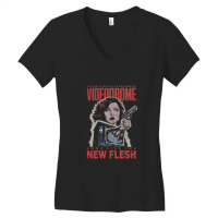 Videodrome (distressed) Women's V-neck T-shirt | Artistshot