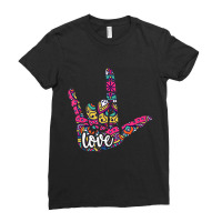 Asl Sign Language I Love You. American Sign Language Ladies Fitted T-shirt | Artistshot