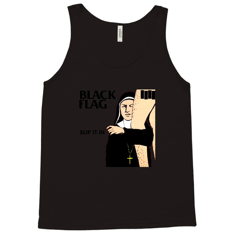 Slip It In Black Art Members Flag Gift Tank Top | Artistshot