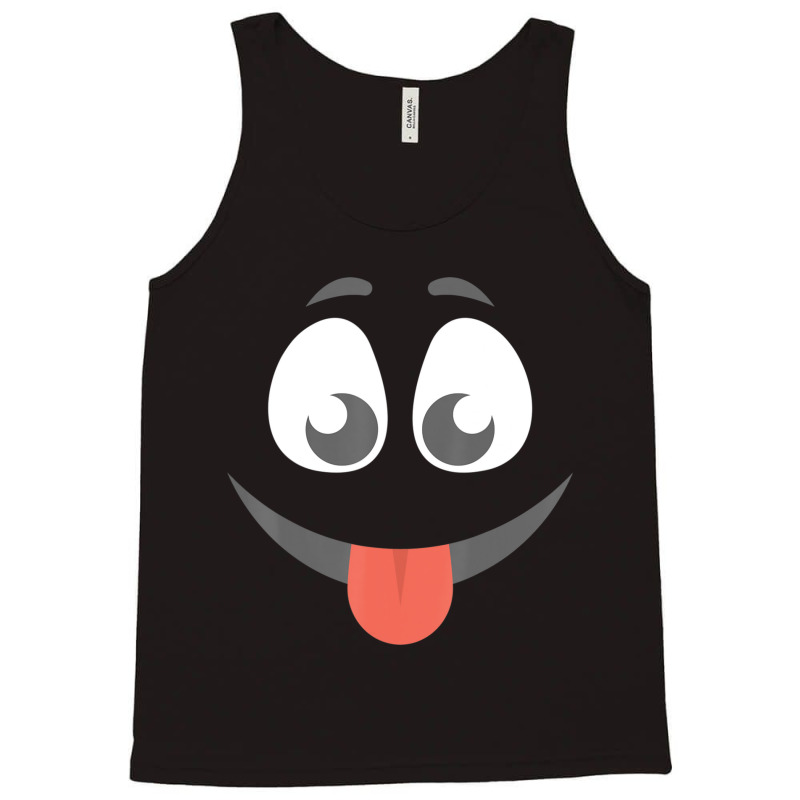 Halloween Tongue Out Emoticon Face Group Costume Tank Top by cm-arts | Artistshot