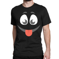 Halloween Tongue Out Emoticon Face Group Costume Classic T-shirt | Artistshot